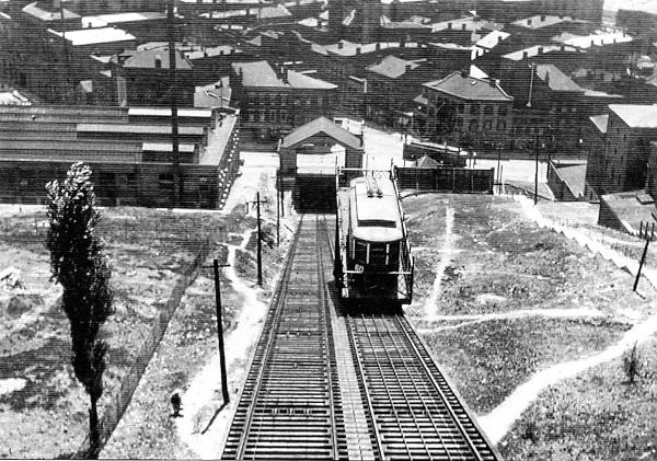 Historic photo of the Bellevue Incline