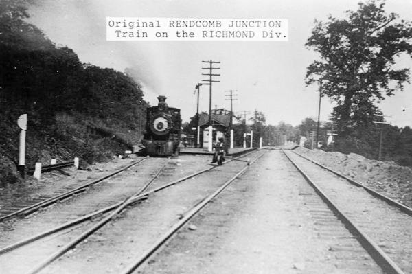 Historic photo of Rendcomb Junction on the Pennsylvania/Little Miami Railroad