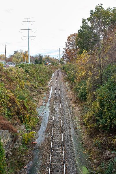 PRR Richmond Division tracks approaching Montgomery Road in Pleasant Ridge
