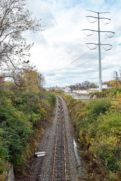 PRR Richmond Division tracks approaching Montgomery Road in Pleasant Ridge