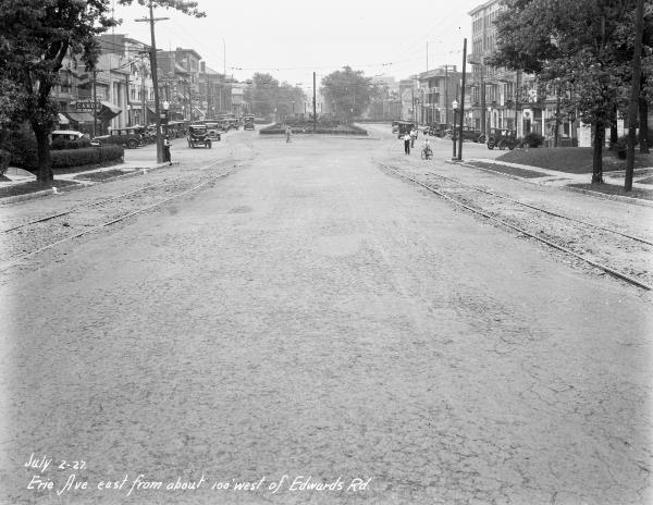 Historic photo of Erie Avenue at Hyde Park Square