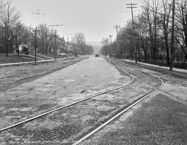 Historic photo of Delta Avenue at Erie Avenue in Hyde Park