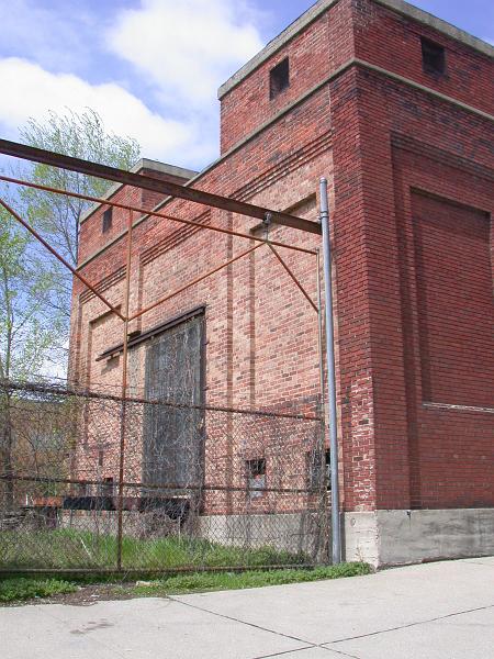 Rear of the Cincinnati Street Railway power substation at Chase Avenue and Turrill Street in Northside