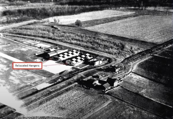 Historic aerial of Lunken Airport and the CG&P