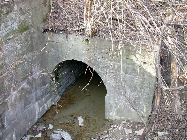 Outlet from a C&LE culvert south of Laboiteaux Woods