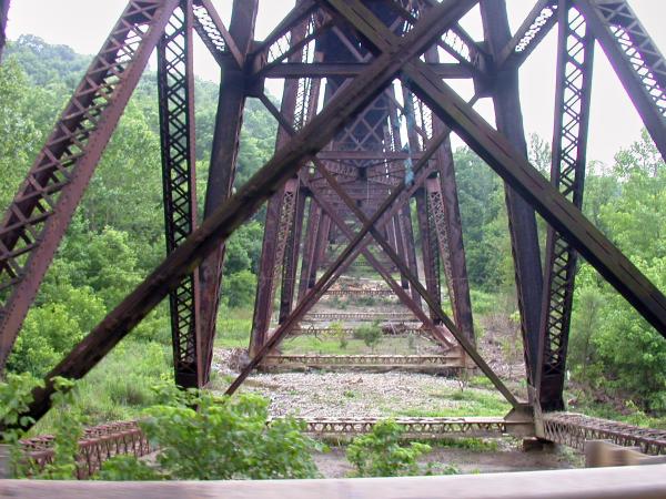 Underneath the Cincinnati Southern's trestle at the south side of Ludlow Kentucky