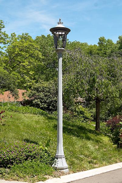 A very unusual street light on Stratford Avenue in North Avondale