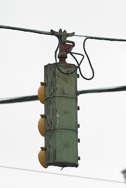The rear of an Eagle flat back signal at Oakley Square