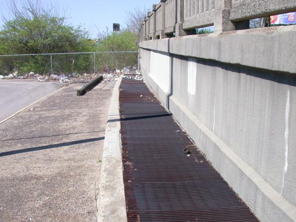 Central Parkway railing and subway vents along Colerain Avenue