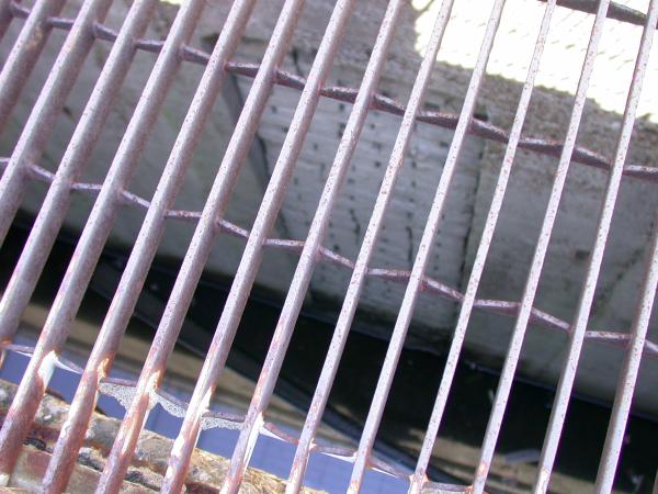 Close up of the subway vents along Colerain Avenue