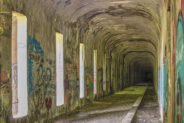 The subway's Hopple Street tunnel northbound tube