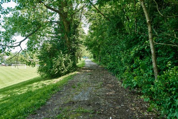 Subway and Miami & Erie Canal right-of-way in St. Bernard's Ludlow Park