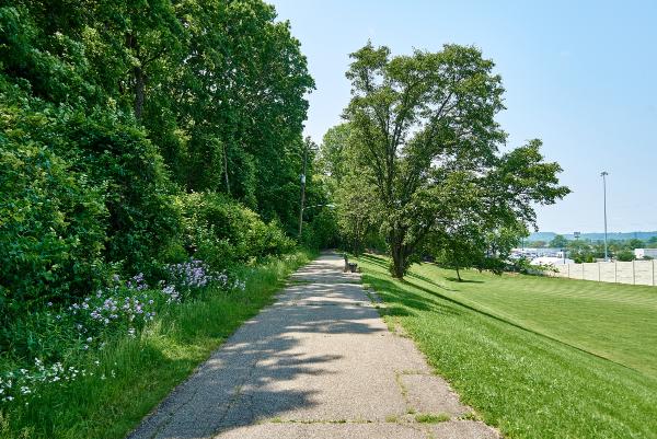Subway and Miami & Erie Canal right-of-way in St. Bernard's Ludlow Park