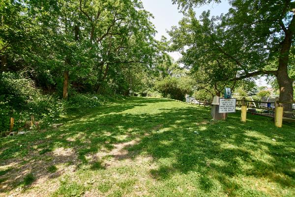 A more recent view of the Subway and Miami & Erie Canal right-of-way at the end of Andalus Court in St. Bernard