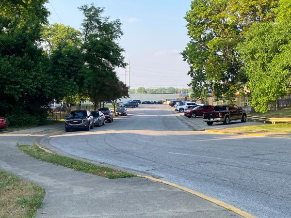 Subway and Miami & Erie Canal right-of-way at City Park Drive in St. Bernard