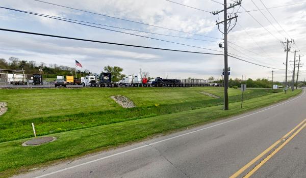 The first section of intact Miami & Erie Canal along Evendale Drive in Evendale