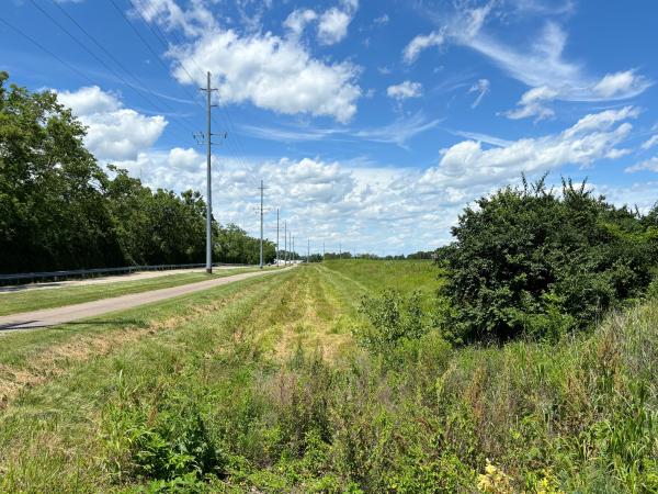 Typical view of the Miami & Erie Canal along Canal Road north of Hamilton