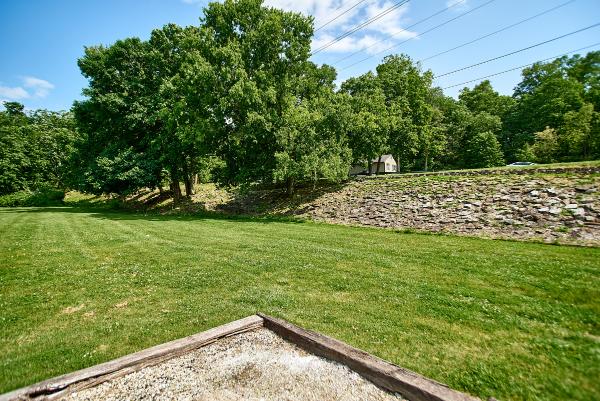 Miami & Erie Canal riprap overflow in Rentschler Forest MetroPark