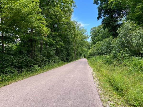 Reigart Road east of the Rentschler Forest Metropark entrance