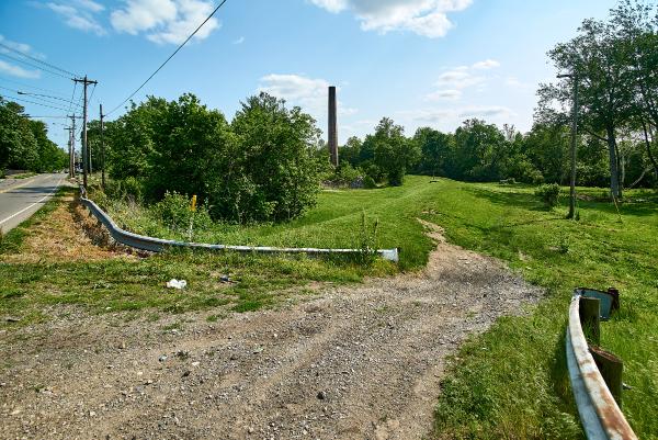 Miami & Erie Canal right-of-way behind the former Harding-Jones paper mill in Excello