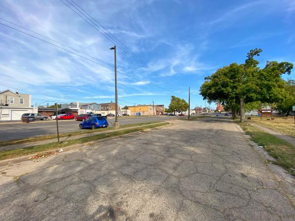 Route of the Warren County Canal in the center of Middletown along Reynolds Avenue