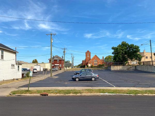 Route of the Warren County Canal in the center of Middletown at Curtis Street