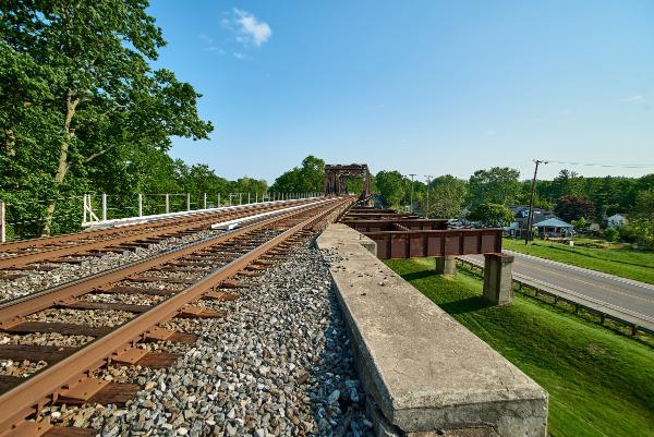 Miami & Erie Canal underneath the former Big Four, now Norfolk Southern Railroad, south of Miamisburg