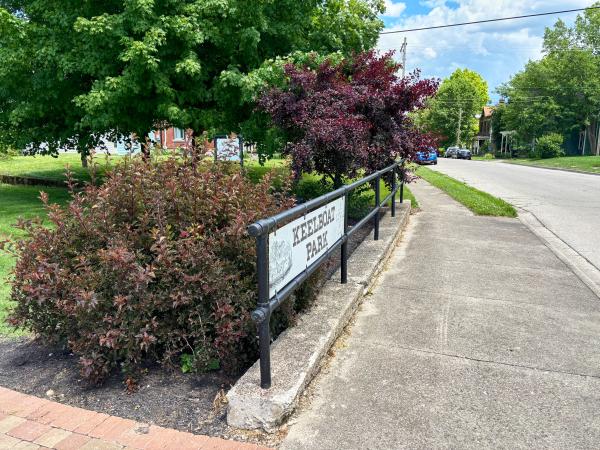 Detail of the Keelboat Park railing