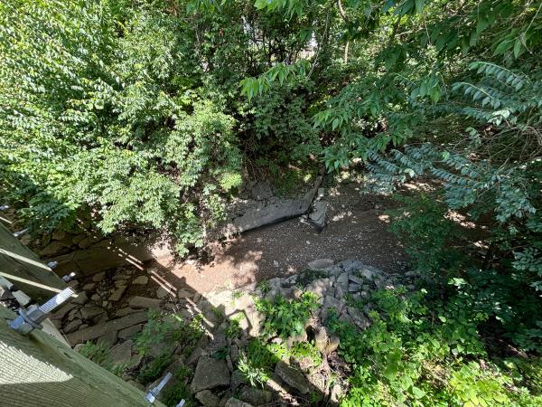 Miami & Erie Canal overflow channel under the Miamisburg & Carrollton Hydraulic near West Main and Weir Street in West Carrollton