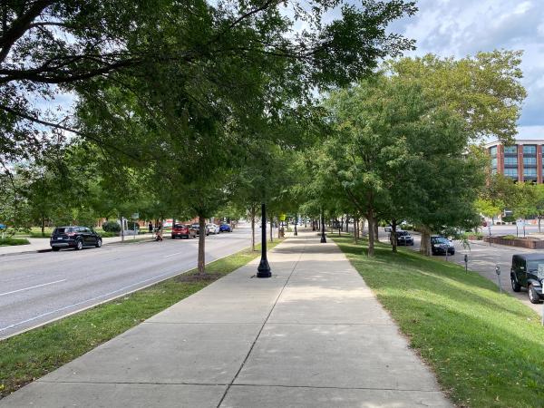 Patterson Boulevard next to Cooper Park between 2nd and 3rd Street in Dayton
