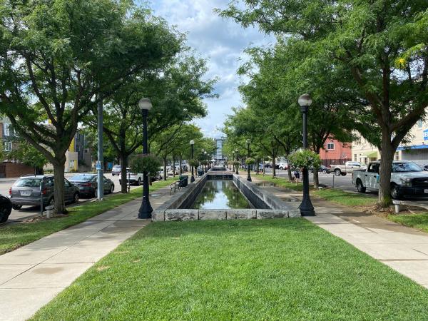 Reconstructed canal at 2nd and Patterson