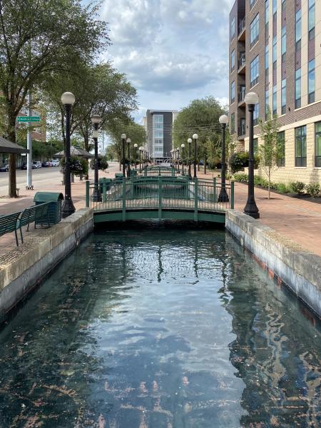 More reconstructed canal between 1st and Monument