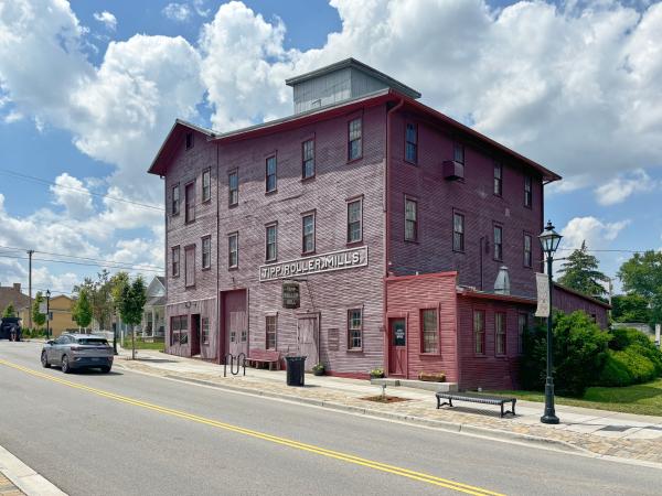 The Tipp Roller Mills next to Miami & Erie Canal Lock #15