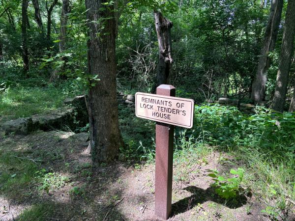 Miami & Erie Canal remnants of the lock #14 tender's house