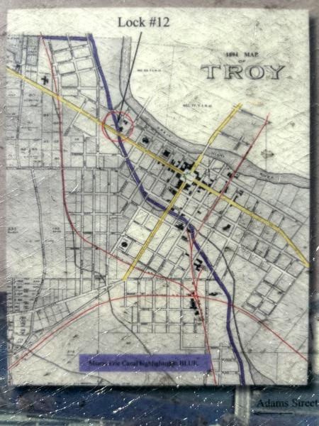 Miami & Erie Canal lock #12 historical marker