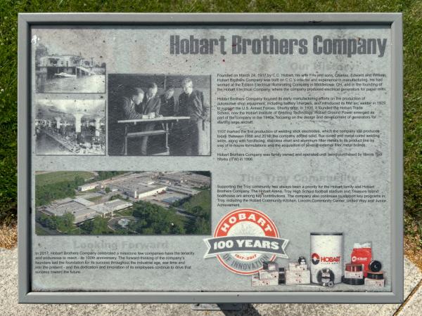 Miami & Erie Canal lock #12 historical marker