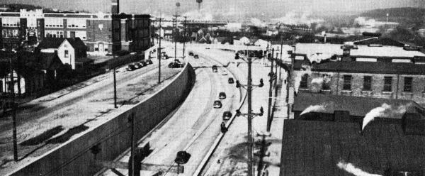 Historic photo of the Wright-Lockland Highway