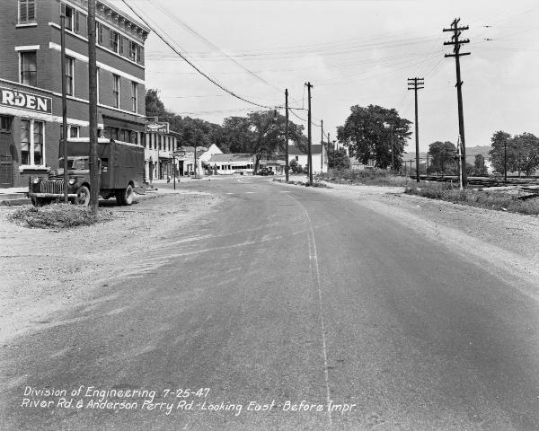 Historic photo of the CL&A terminal area at Anderson Ferry Road