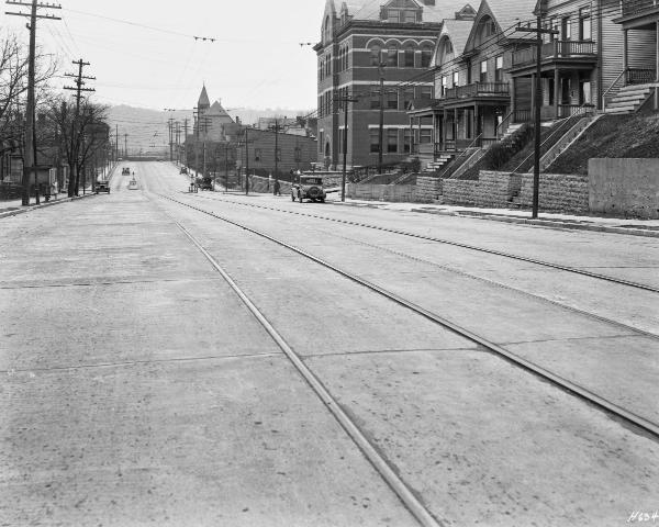 Historic photo of Delta Avenue near Golden Avenue in Columbia-Tusculum