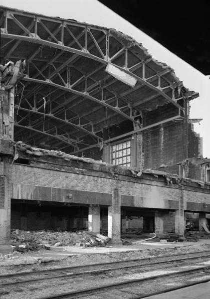 The Union Terminal Concourse under demolition in 1974